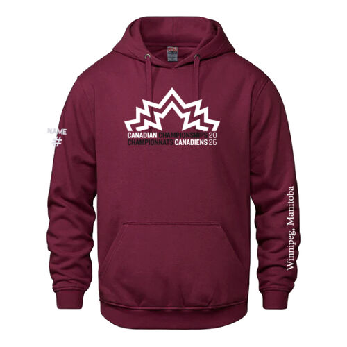 Vault Unisex Canadian Championships 2026 Crest & Winnipeg Sleeve Printed Hoodie Thumbnail